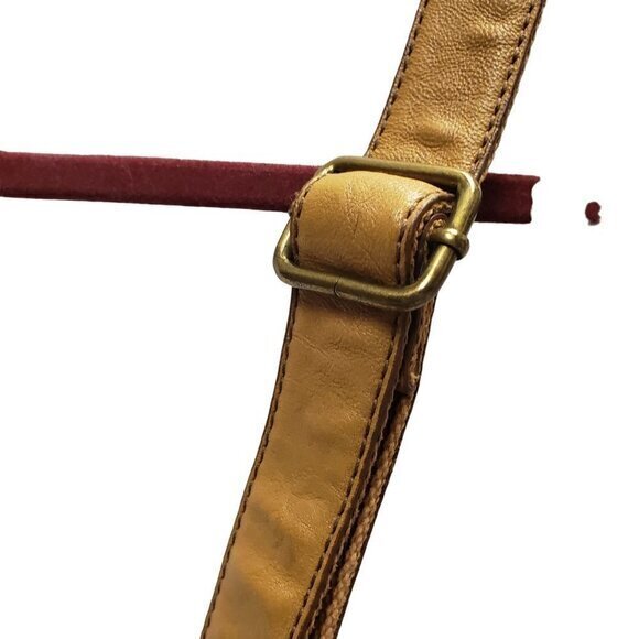 Fossil Brown Leather Womens Shoulder Bag Purse Pre-Owned - Picture 10 of 15